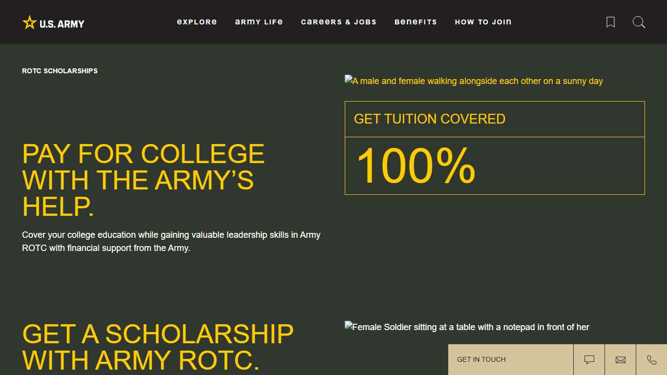 ROTC Scholarships U.S. Army
