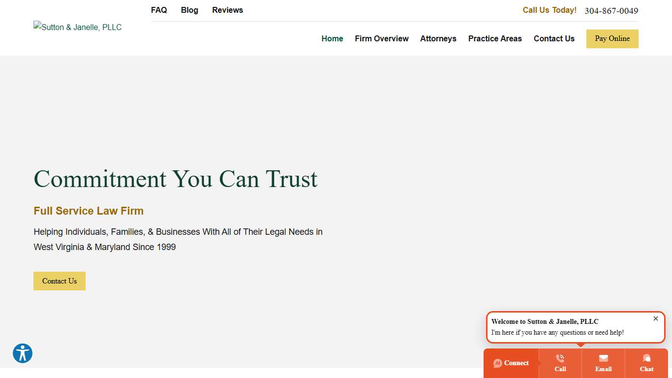 Lawyers in Martinsburg, WV Berkeley County Sutton & Janelle, PLLC